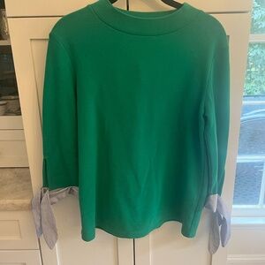 Halogen Top with Tie Sleeve Detail